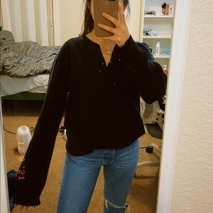 Eddie Bauer navy sweater